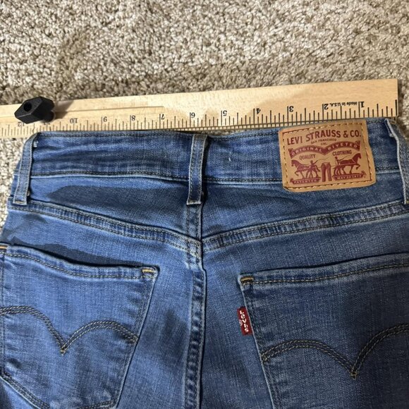 Levis 721 High Rise Skinny Jeans Womens 24 Blue Denim Stretch Water Less - Picture 10 of 13